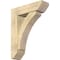 Ekena Millwork Thorton Slat Rough Sawn Bracket w/ Offset Brace, Douglas Fir, 8"W x 28"D x 36"H BKT0806X28X36THR06RDF - alternate 1
